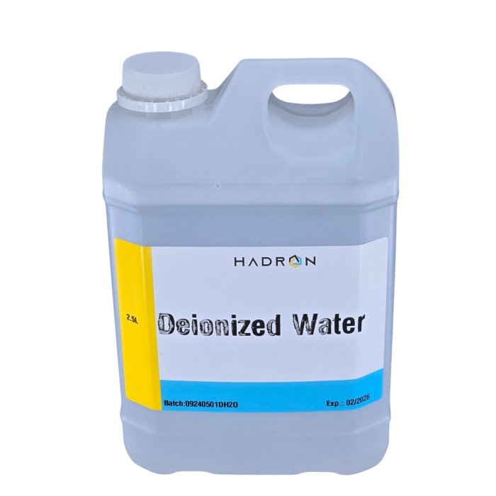 de-ionised water