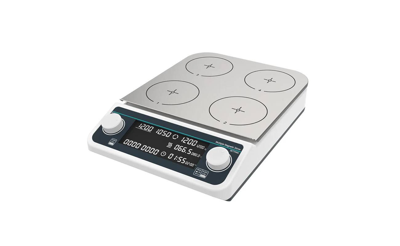 multi-position magnetic stirrer heating