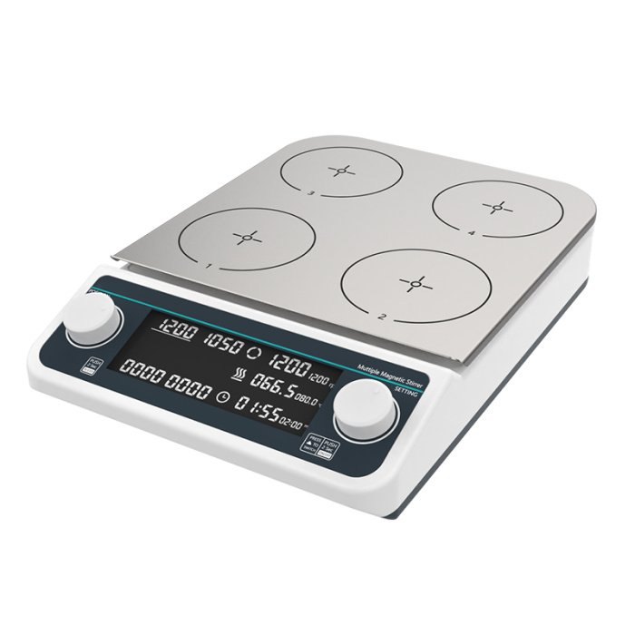 multi-position magnetic stirrer heating