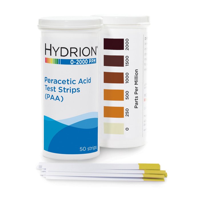 peracetic acid (paa) test strips