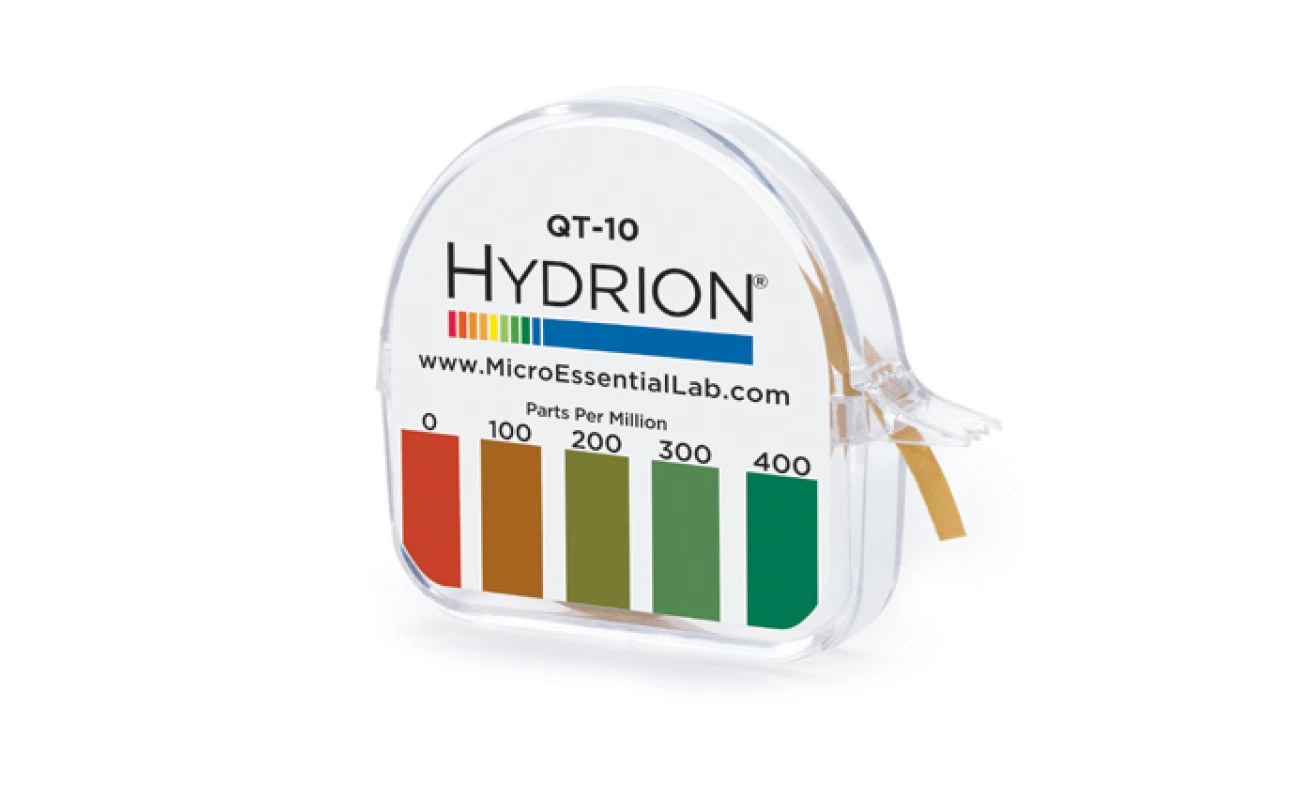 hydrion qt-10 quaternary test paper